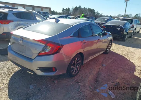 2018 Honda Civic Ex из США, поврежденный, VIN 2HGFC2F75JH602814